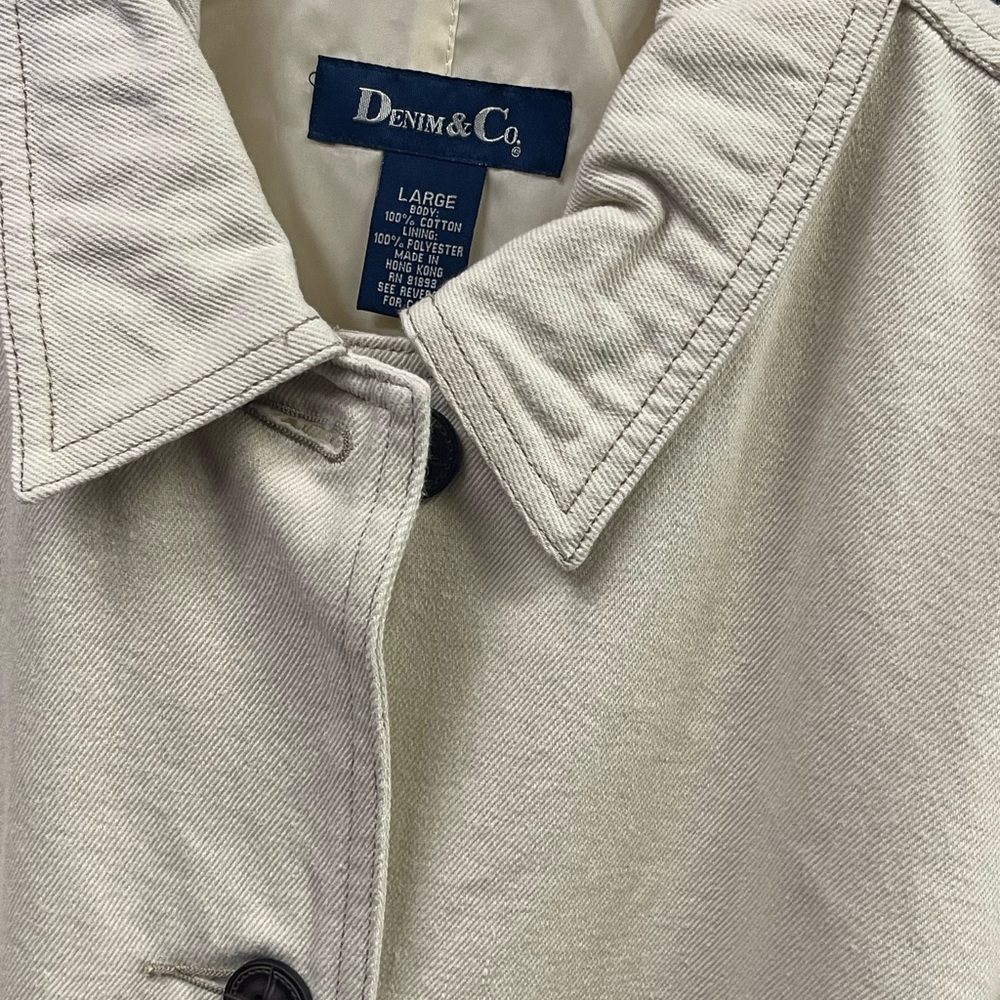 YK2 Denim&Co Cream Utility Jacket - Picture 2 of 2